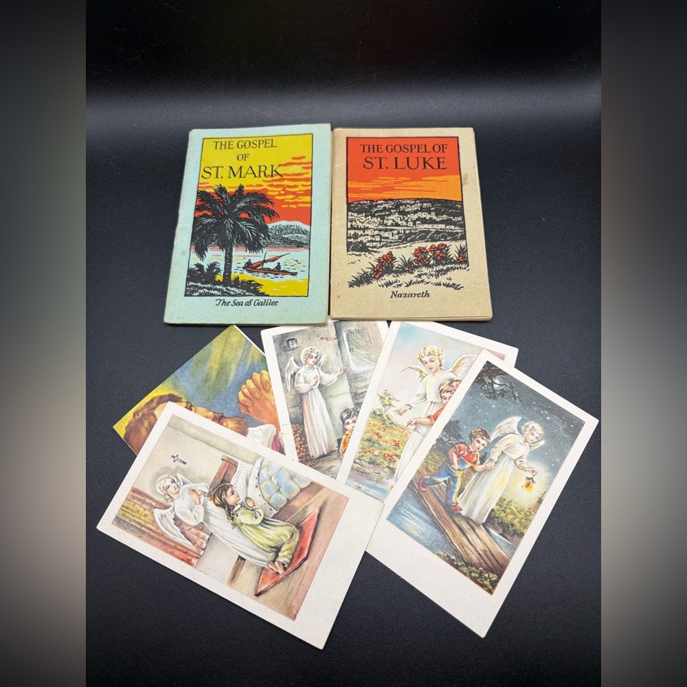 Vintage Religious Religion Ephemera, American Bible Society St. Mark St. Luke +